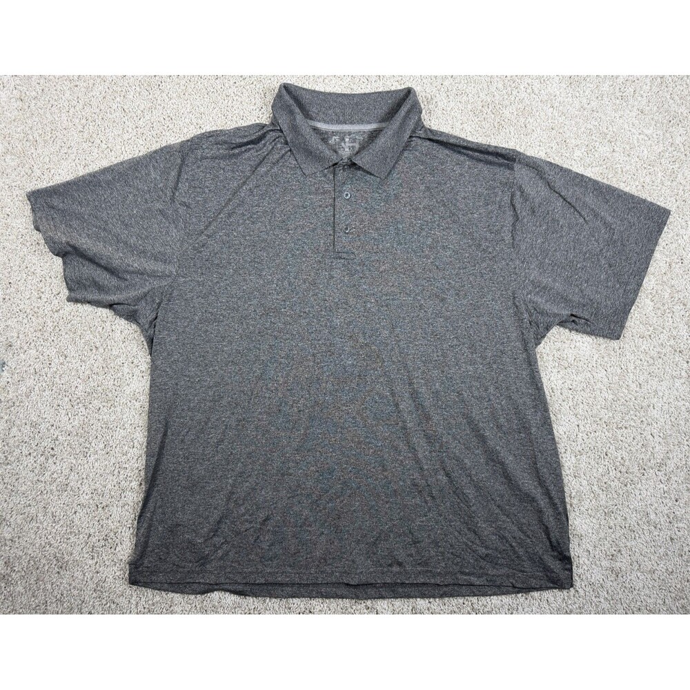 North Hudson Premium Polo Shirt Mens Gray Performance Golf Casual Size 3x